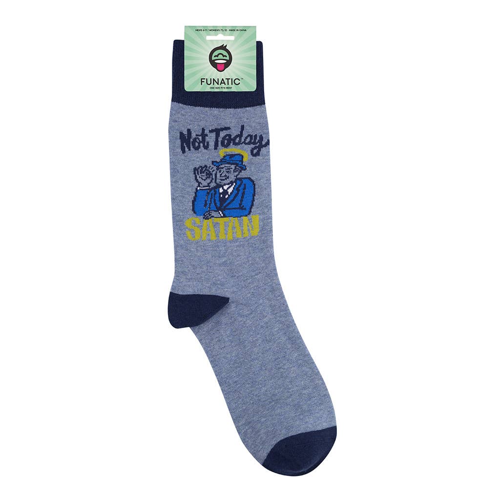 Not Today Satan Socks - HER Home Design Boutique